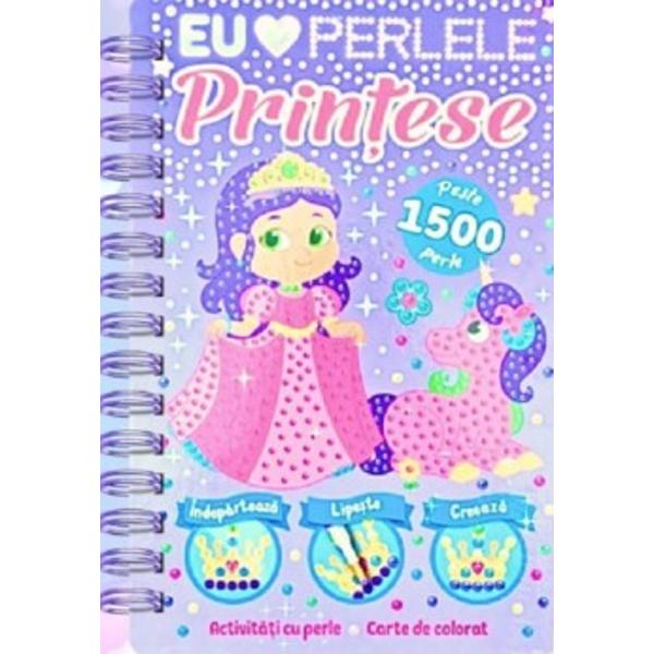 Printese20 pagini de colorat6 planse pentru activitati cu perleKit aplicare perlePeste 1500 perle