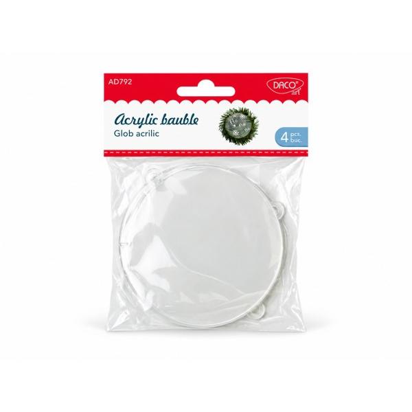 Descoper&259; bucuria de a crea decora&539;iuni unice cu Accesorii craft &ndash; AD792 Glob acrilic DACO un set de 4 globuri din acril ideale pentru realizarea ornamentelor handmade a decora&539;iunilor de Cr&259;ciun &537;i a proiectelor creative personalizateRealizate din material acrilic aceste accesorii decorative sunt potrivite pentru pasiona&539;ii de art&259; &537;i craft care doresc s&259; creeze ornamente 