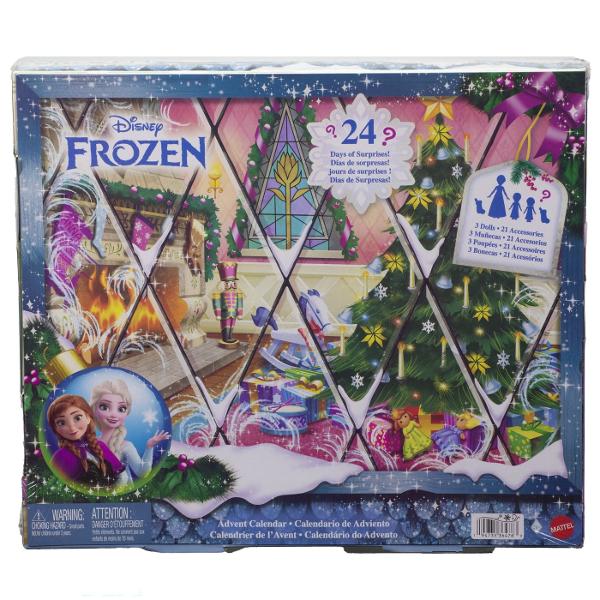 Calendarul de Advent Disney Frozen 2026 aduce magia sarbatorilor mai aproape de cei mici cu surprize inspirate din universul Frozen In spatele celor 24 de ferestre se ascund 3 papusi si 21 de accesorii astfel incat fiecare zi pana la Craciun devine o noua descoperire Copiii pot recrea scene de poveste si isi pot imagina propriile aventuri alaturi de personajele indragite din Frozen Decorul festiv si accesoriile incluse completeaza experienta de joaca si fac din acest calendar un cadou 