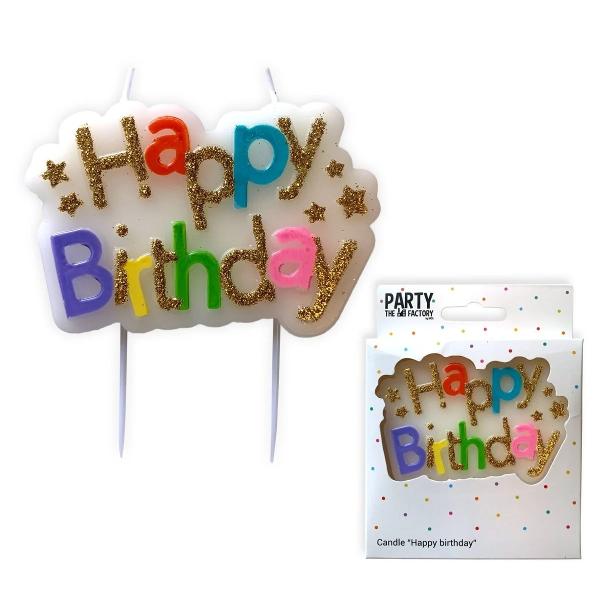 Lumanare litere HAPPY BIRTHDAY 105 cm HZ403093