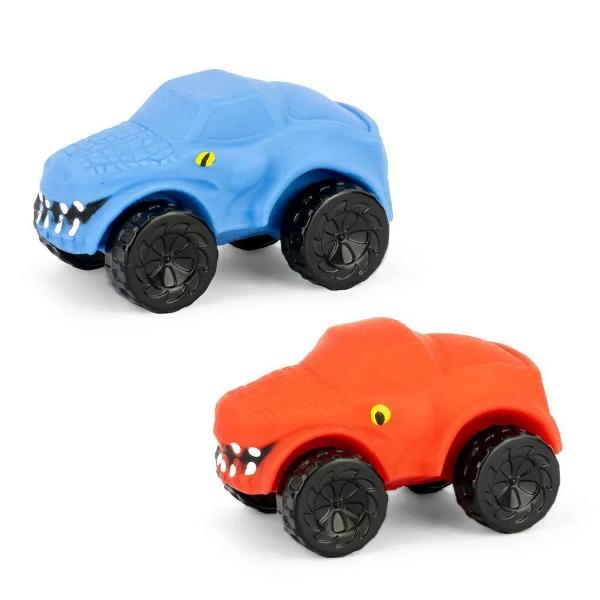 Stretch Wheels Masina Dinozaur este o jucarie senzoriala distractiva cu design inspirat de un dinozaur si roti integrate pentru joaca dinamica Materialul flexibil permite intinderea si apasarea jucariei oferind o experienta tactila placuta si potrivita pentru activitati de tip antistres Copiii pot rula masina o pot strange si o pot folosi in jocuri imaginative combinand miscarea cu stimularea senzoriala Produsul ajuta la dezvoltarea indemanarii coordonarii mana-ochi si creativitatii 
