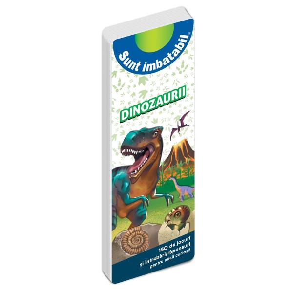 Joc educativ pentru copii despre dinozauri cu 150 de &icirc;ntreb&259;ri r&259;spunsuri &537;i activit&259;&539;i interactive&bdquo;Dinozaurii&rdquo; din colec&539;ia &bdquo;Sunt imbatabil&rdquo; este un joc educativ captivant care &icirc;i poart&259; pe copii &icirc;ntr-o lume fascinant&259; plin&259; de creaturi preistorice recorduri uimitoare &537;i curiozit&259;&539;i surprinz&259;toarePrin &icirc;ntreb&259;ri variate &537;i jocuri 