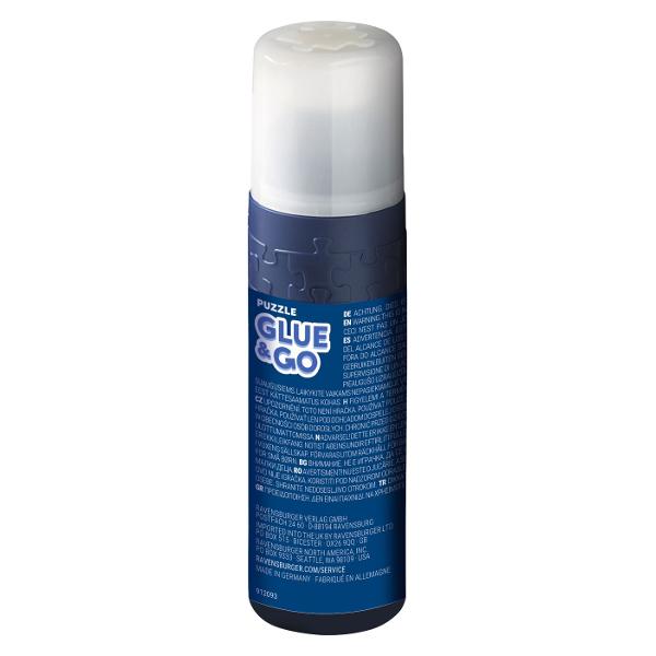 Lipici special pentru fixarea si protejarea puzzle-urilor finalizate Glue And Go Se aplica usor si uniform direct pe suprafata puzzle-ului iar dupa uscare devine transparent si mentine piesele bine unite Este ideal pentru conservarea puzzle-urilor preferate si transformarea acestora in decoratiuni ce pot fi expuse sau pastrate pentru o perioada indelungata