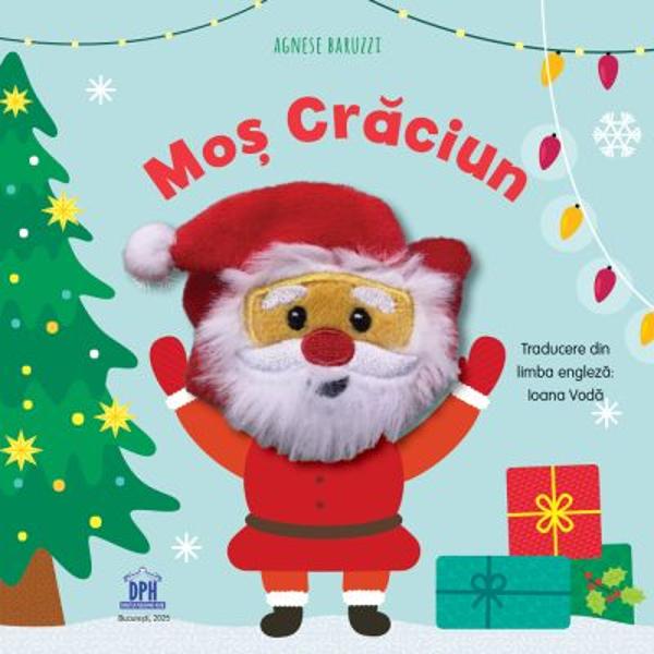 Mos Craciun prinde viata chiar in paginile cartii Cu o marioneta pentru deget versuri ritmate si ilustratii colorate cei mici pot lua parte la pregatirile pentru Craciun si pot transforma lectura intr-un joc plin de veselieMos Craciun se trezeste bucuros se apropie Craciunul si are multe de pregatit Impreuna cu spiridusii citeste dorintele copiilor alege cadourile potrivite si le impacheteaza cu funde stralucitoare Apoi incarca sania pregateste renii si porneste la drum pentru 