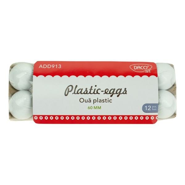 Pregateste-te din timp pentru sarbatorile de Paste si decoreaza alaturi de familie ouale de PasteSetul contine12 oua din plastic de 6 cm12 suporti hartie1 suport scufundare