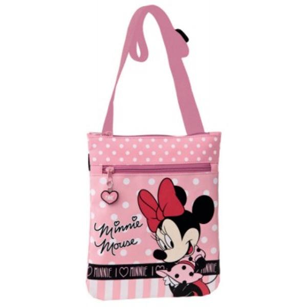 Geanta de umar Disney Minnie and You este dotata cu un compartiment incapator si un buzunar frontal pentru lucrurile dvs Design atragator si modern cu personajul tau preferat Este confectionata din poliesterPVC Dimensiunile gentii sunt 20x24 cm 