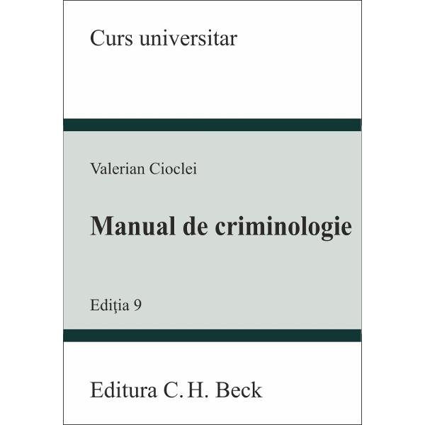 Despre lucrareLucrarea dup&259; cum &537;i titlul o indic&259; încearc&259; s&259; r&259;spund&259; unor cerin&539;e de ordin didactic; ea este destinat&259; în principal studen&539;ilor în drept Absolven&539;ii care urmeaz&259; o form&259; de preg&259;tire post-universitar&259; în cadrul c&259;reia se studiaz&259; &537;i disciplina Criminologie sau alte discipline „înrudite” cu aceasta pot 