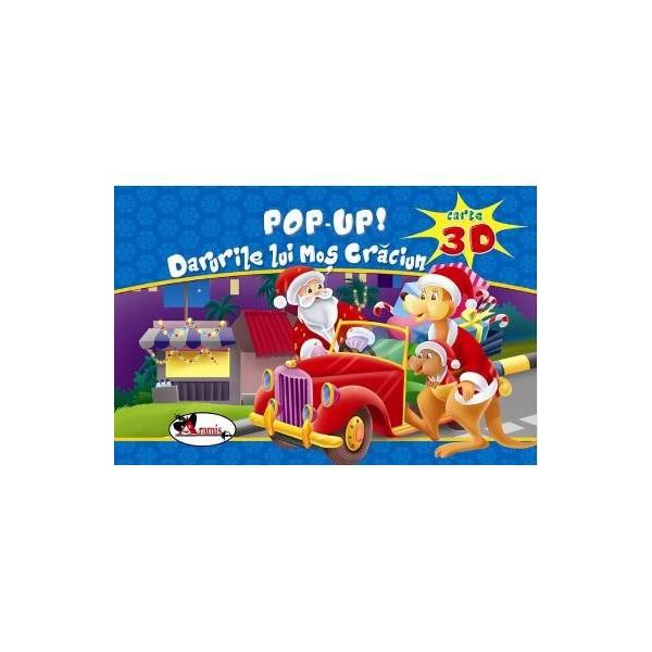 Carte pop-up cu efect 3D care ii va incanta pe micuti cu o scurta dar amuzanta poveste despre Mos Craciun; dar mai ales prin desenele pop-up viu colorate care ii surprind si ii bucura pe copii la fiecare pagina