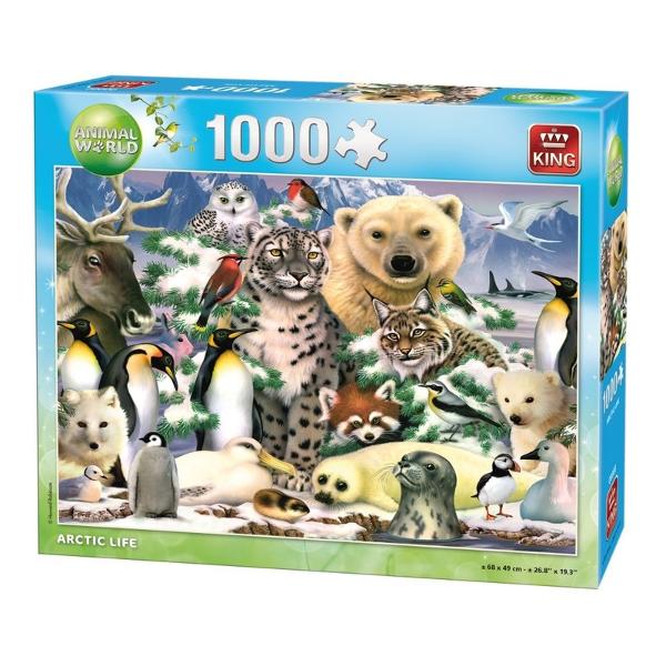 Puzzle 1000 piese Animal world-Arctic life de la King reprezinta o adevarata placere pentru orice iubitor de animale si puzzle Acesta pune la incercare chiar si indemanarea celui mai priceput pasionat de puzzle-uriPiesele vin ambalate intr-o cutie de carton tare pe care este ilustrata imaginea finala a puzzle-ului Animal world-Arctic life de 1000 de piese de la KingNumar de piese 1000Material Carton griTematica AnimaleDimensiuni puzzle 68x49 cm