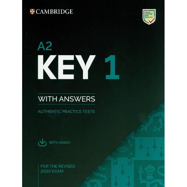 Authentic examination papers from Cambridge Assessment English provide perfect practice because they are EXACTLY like the real examInside A2 Key for the revised 2020 exam youll find four complete examination papers from Cambridge Assessment English Be confident on exam day by working through each part of the exam and scoring system so you can familiarise yourself with the format and practise your exam technique The book contains transcripts sample Writing answers scripts for 