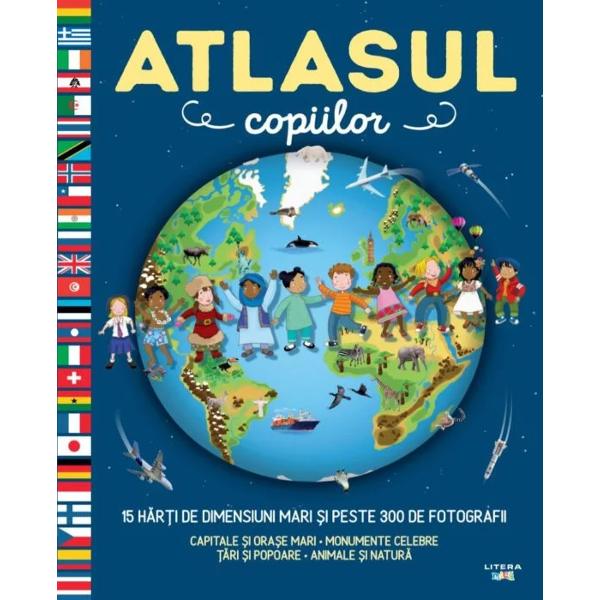 Un atlas geografic care te poart&259; într-o c&259;l&259;torie captivant&259; în jurul lumii &537;i î&355;i r&259;spunde la toate întreb&259;rile Descoper&259; peisaje animale &537;i înva&355;&259; despre via&355;a cotidian&259; &537;i activit&259;&355;ile oamenilor din diverse p&259;r&355;i ale globului