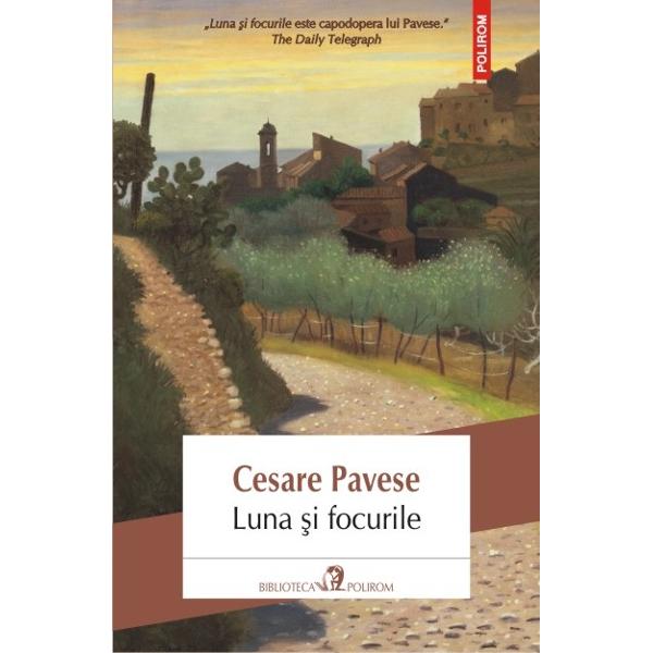 Considerata de critici cartea cea mai frumoasa a lui Cesare Pavese Luna si focurile este ultimul roman al scriitorului Intors din America dupa cel de-al Doilea Razboi Mondial protagonistul poreclit Tiparul il regaseste in satul sau natal din Italia pe Nuto un vechi prieten Cei doi incearca sa refaca traseul unei copilarii si al unei adolescente traite in privatiuni dorind totodata sa afle ce s-a petrecut in anii lungi si ingrozitori ai fascismului Pe masura ce descopera o 