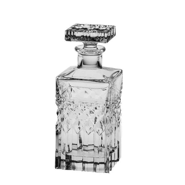 Carafa  decanter  decantor model Harry din Cristal de Bohemia cu 24 PbO Volum sticla 700 ml