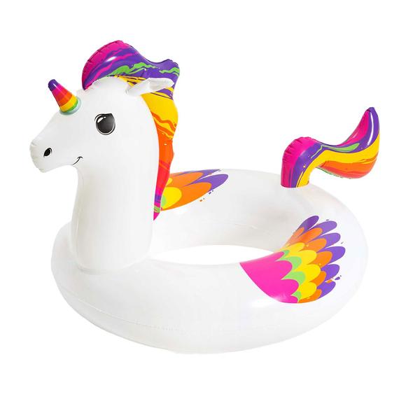 Colac Bestway unicornDimesiune 119 cm diametruVarsta recomandata 12 ani Usor de umflat si dezumflat