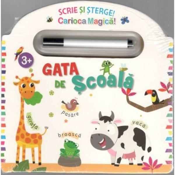 Aceasta carte este perfecta pentru ca cei mici sa invete literele numerele formele si culorile Varsta 3 Contine activitati educationale distractive 