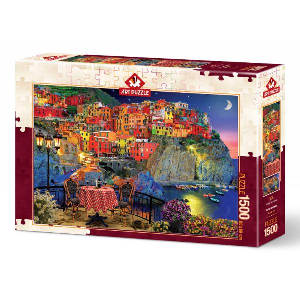 Prin acest superb puzzle 1500 piese Brooklin by Terrace pasesti in taramul hobby-ului Mai mult daca ai o problema si vrei sa gasesti o rezolvare rapida primul pas este relaxarea Puzzle-ul ajuta la rezolvarea problemelor Cum Prin relaxare concentrare pe o tema care nu are nici o legatura cu subiectul tau si prin construirea de noi retele neuronale cand te concentrezi in sortarea si potrivirea pieselor de puzzle Succesul finalizarii 