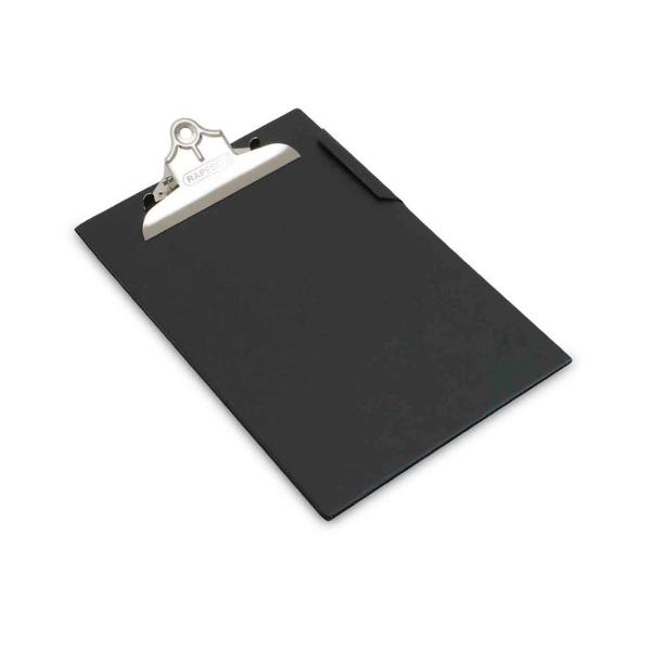 Clipboard simplu confectionat din polipropilena de dimensiuni grele rezistent la spargere fiind robust si durabilClema sa extra-puternica si de mare capacitate ii permite sa prinda ferm hartia in timp ce colturile de protectie fac mecanismul mai bland pe hartie si mai sigur de utilizatDispune de carlig retractabil de gaura agatata pentru o depozitare 