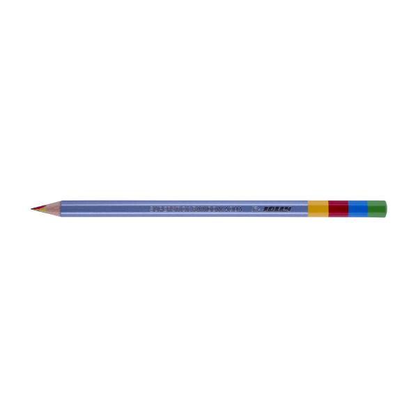 Creion multicolor acuarela JOLLY AQUA rosu-verde-galben-albastru Creion colorat cu mina moale ce in contact cu apa devine acuarela Prima data sa desenam cu creionul dupa care cu pensula umezita trecem peste desen si vom crea un efect de imagine in acuarela strong 