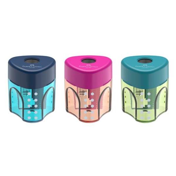 Ascutitoare simpla cu container GripDin plastic in culori pastel atractive pentru copii si tineri Pentru creioane grafit si colorate standardPretul afisat este per bucata