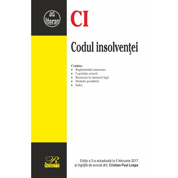 Codul insolventei editia a II a