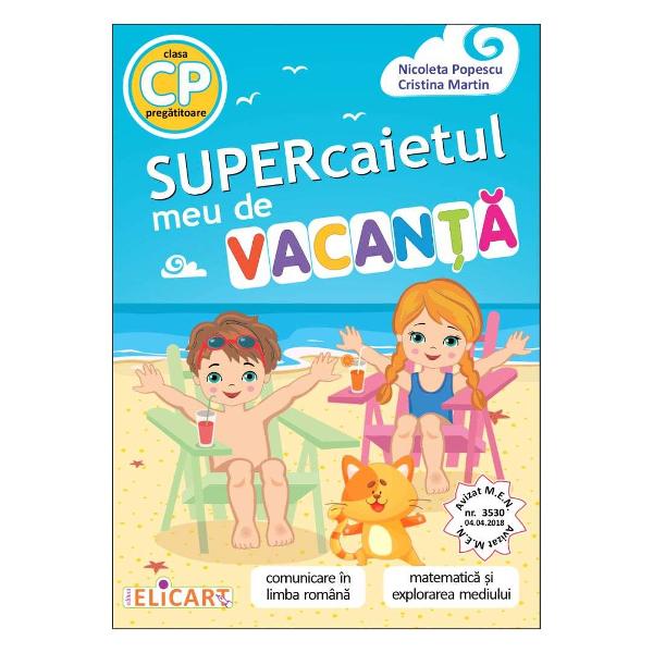 A venit vacan&355;a Cei mici vor avea timp s&259; se bucure de soare de plimb&259;ri cu bicicleta de jocuri pe calculator de excursii la mare sau la munte &Icirc;n c&259;l&259;toriile lor nu vor uita &icirc;ns&259; de acest SUPERcaiet care le va aduce aminte de tot ce au &icirc;nv&259;&355;at &icirc;n timpul anului &351;colarG&acirc;ndit ca un caiet interdisciplinar auxiliarul &icirc;i va purta pe copii &icirc;n lumea pove&351;tilor &351;i a desenelor 