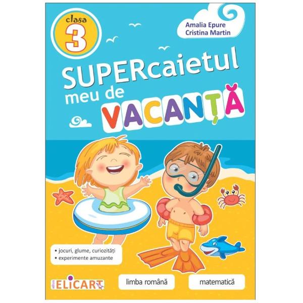Avizat MEN prin Ordinul&nbsp;nr 5318 din 21112019A venit vacan&355;a Cei mici vor avea timp s&259; se bucure de soare de plimb&259;ri cu bicicleta de jocuri pe calculator de excursii la mare sau la munte &Icirc;n c&259;l&259;toriile lor nu vor uita &icirc;ns&259; de acest SUPERcaiet care &icirc;i va purta &icirc;n lumea literelor &351;i a cifrelor aduc&acirc;ndu-le aminte ce au &icirc;nv&259;&355;at &icirc;n timpul anului 