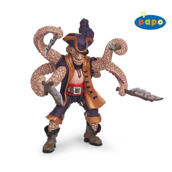 Figurina Papo-Pirat Mutant OctopusJucarie educationala realizata manual excelent pictata si poate fi colectionata de catre copii sau adaugata la seturile de joaca cum ar fi dragoni mutantietcUn excelent stimulent pentru a extinde imaginatia copiilor dezvoltand multe oportunitati de joacaNu contine substante toxiceDimensiuni 75x6x9 cm; greutate 42 grVarsta 3 ani