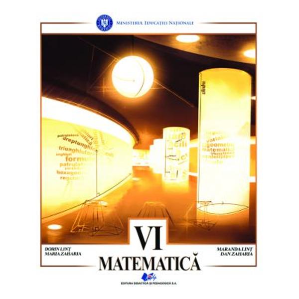 Manual matematica clasa a VI a editia 2021 Zaharia