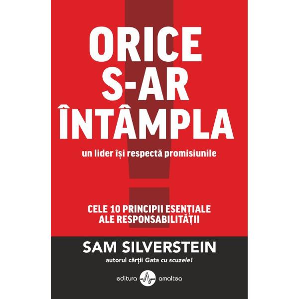 O carte esentiala pentru toti cei care se simt blocati sau au sentimentul ca nu avanseaza deloc O carte despre responsabilitate si despre cele zece angajamente esentiale pe care trebuie sa le respecti daca vrei sa dai tot ce ai tu mai bun sa atragi oameni de calitate sa prosperi sa stabilesti relatii fructuoase si sa ii ajuti pe cei din jur sa aiba o viata plina de insemnatateNu poti schimba lumea dar te poti schimba pe tine fiind mai responsabil Daca suficient de multi 