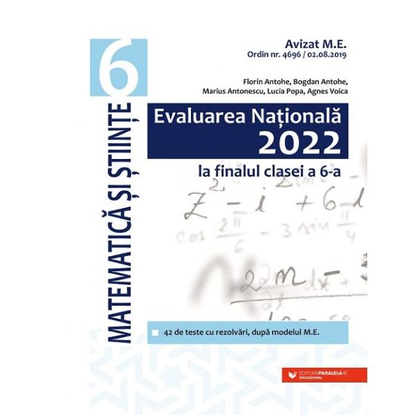 Lucrarea de fa&355;&259; se adreseaz&259; elevilor de clasa a VI-a care la finalul anului &351;colar vor sus&355;ine proba de &8222;Matematic&259; &351;i &350;tiin&355;e&8221; din cadrul Evalu&259;rii Na&355;ionale Elaborat&259; &238;n conformitate cu programele &351;colare &238;n vigoare cartea cuprinde 42 de teste de evaluare transdisciplinar&259; cu sugestii de rezolvareAceast&259; evaluare are deja o tradi&355;ie de c&226;&355;iva ani &238;n 