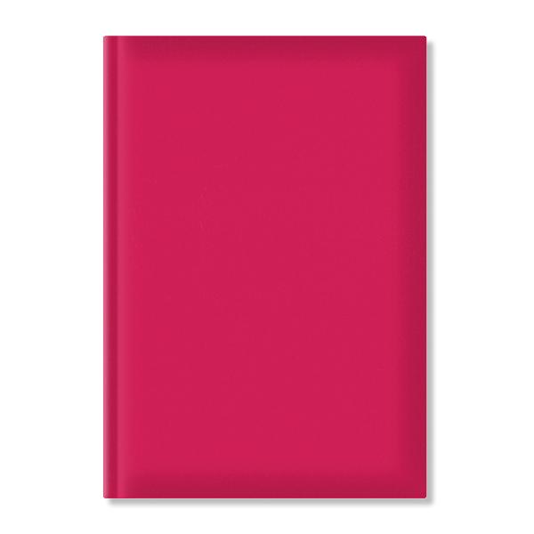 Agenda nedatata A5 hartie offset alb coperta fucsia EJ221308