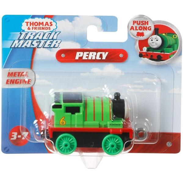 Vehiculele Trackmaster MiniCele mai bune vehicule Thomas Friends au fost reproiectate pentru a calatori mai repede decat oricand pe piste Trackmaster Acum locomotivele mici vor avea performante mai mari si vor putea sa urce mai in sus pentru a experimenta mai multe aventuri Strange-le pe toate pentru a descoperi lumea descoperiti lumea TrackMaster In acest pachet primesti personajul Percy