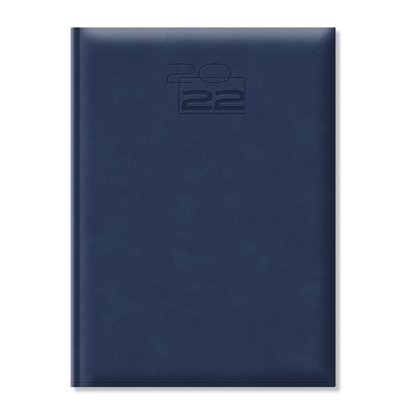 Agenda Dakota A4 datata hartie ivory coperta albastru navy EJ221401