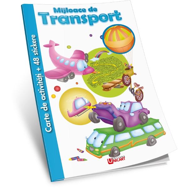 Mijloace de transport -Carte de colorat si activitati