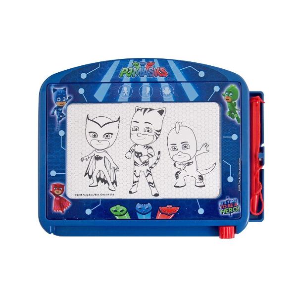 Cu Magic Scribbler Tabla de scris distractia nu se termina nicioadata O tabla de scris un burete magic si posibilitati nelimitate Scrie sterge imediat si ia-o de la inceput Cu eroii preferati PJ Masks intr-un format Travel convenabilVarsta recomandata 3 - 7 ani