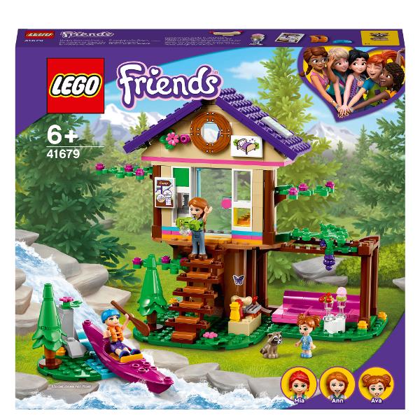 LEGO Friends - Casa din padure 41679 326 piese  Casuta plina de dotari ofera ore-n sir de distractie in padureCaptiveaza copiii iubitori de natura timp de ore in sir cu Casa din padure 41679 Copiii care adora sa se joace cu casute vor fi incantati sa exploreze camerele dragute si detaliile petrecand timp cu LEGO Friends Mia si familia eiPlina de detalii pentru joaca imaginativeAceasta casa in copac 