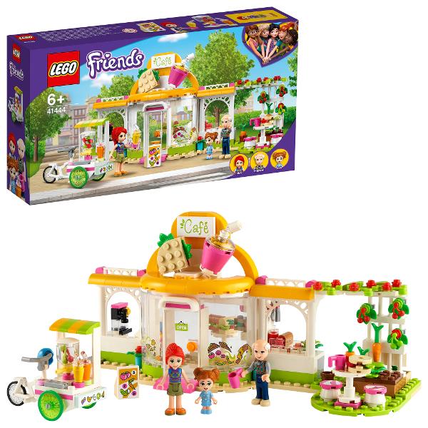 LEGO Friends - Cafeneaua organica din Heartlake City 41444 314 piese  Cauti un cadou creativ de zi de nastere pentru un copil caruia ii pasa de planeta Cafeneaua organica din Heartlake City LEGO Friends 41444 ii va distra ore intregi Nu numai ca isi pot inchipui ca prepara creatii delicioase in bucataria de jucarie dar acesta jucarie sustenabila le permite de asemenea sa isi imagineze ca ingredientele sunt cultivate in gradina 