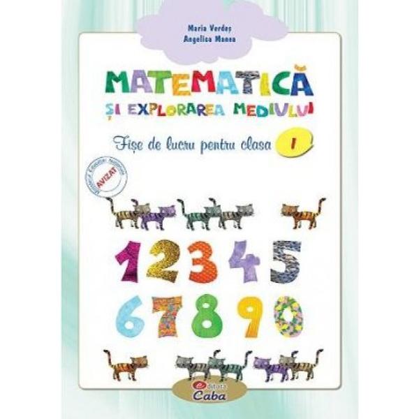 Format A4 96 de pagini policromieEditura Caba va invita sa descoperiti &bdquo;Matematica si explorarea mediului &ndash; fise de lucru pentru clasa I&ldquo;Cartea cuprinde o gama larga de exercitii si probleme care imbina armonios matematica si explorarea mediului Initial elevii se obisnuiesc cu numerele pana la 31 ulterior ajungand sa efectueze adunari si scaderi pana la 100 De asemenea ei vor dobandi cunostinte despre figuri si corpuri geometrice despre masurarea 