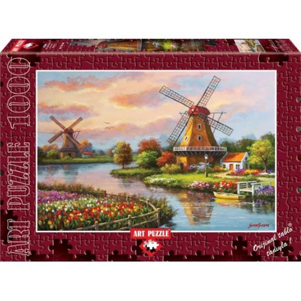 Puzzle 1000 piese - Windmills - SUNG KIM de la Heidi este un puzzle excelent pentru cei pasionatiPuzzle-ul de la Heidi te va purta intr-o calatorie de neimaginat Puzzle-ul cu 1000 de piese de imbinat alcatuieste o plansa dreptunghiulara o superba imagine care poate fi inramataCompletarea puzzle-ului 1000 piese - Windmills - SUNG KIM de la Heidi dezvaluie o ilustratie superba viu colorata facand acest puzzle un obiect oranamental de o calitate superioara1000 