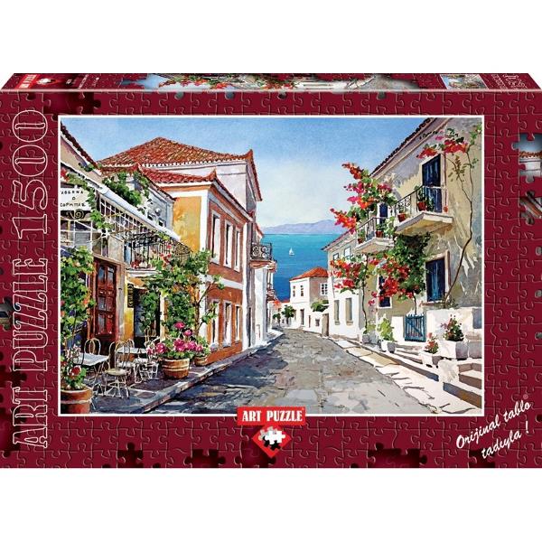 Orice iubitor de puzzle va savura fiecare minut petrecut realizand acest minunat peisaj local din Grecia Completeaza-l apoi il poti inrama si decora casa cu un tablou deosebit