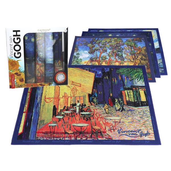 Set de 4 suporturi pentru farfurie Van Gogh 295x40cm 0230550