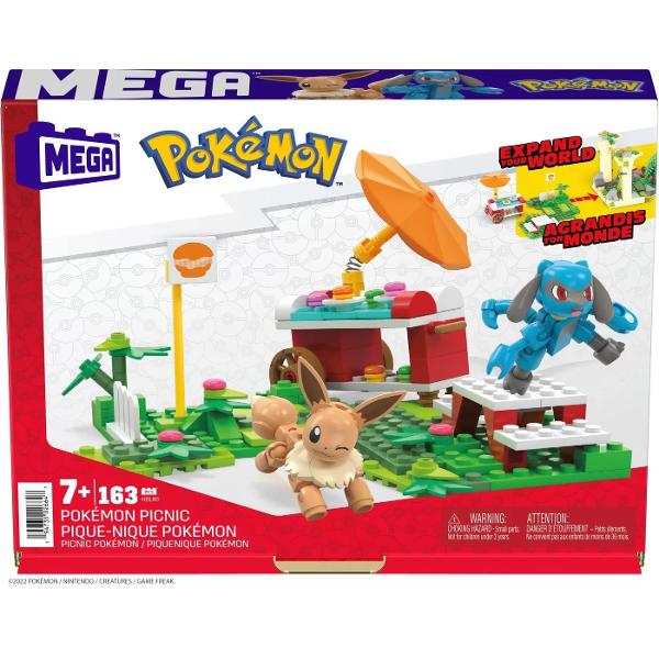 Construieste un stand de mancare cu care sa interactioneze figurinele Eevee si Riolu Setul se combina cu alte seturi Adventure Builder pentru a crea o lume Pok&eacutemon extinsa plina de detalii proiectate autentic Vedeti Pikachu&rsquos Beach Splash Bulbasaur&rsquos Forest Trek sau alte seturi mai mari fiecare vandut separat Jucariile de constructie MEGA Pok&eacutemon sunt concepute pentru varsta de 7 ani in sus193 de caramizi si piese se combina cu toate seturile de 