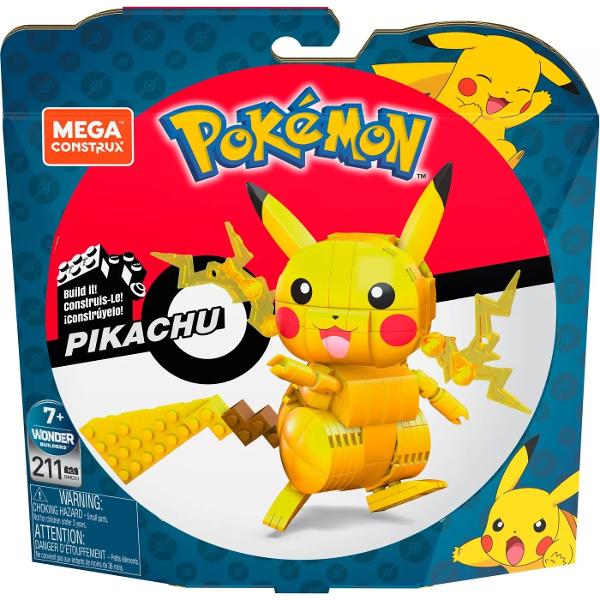 Construieste batalii si mai mari cu acest set de constructie Pikachu Acest Pok&eacutemon de tip Electric are o inaltime de peste 10 cm si poate crea o serie de pozitii eroice atunci cand il asezi in diferite pozitii pregatite pentru lupta Acest Pikachu modelat fidel include detalii de atac de tip Electric pe obraji pentru o experienta de constructie socant de autentica Ideal pentru varsta peste 6 ani