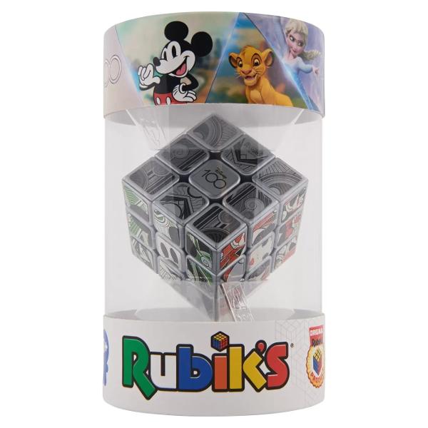 Cele mai mari povesti traiesc vesnic de la o generatie la alta Va prezentam Cubul Rubik Disney 100 - pentru ca voi ati transformat acest vis in realitate Vei adora aceasta varianta metalica a clasicului cub Rubik 3x3 Acest puzzle Disney prezinta de asemenea imagini cu personaje Disney clasice si moderne din filmele tale preferate