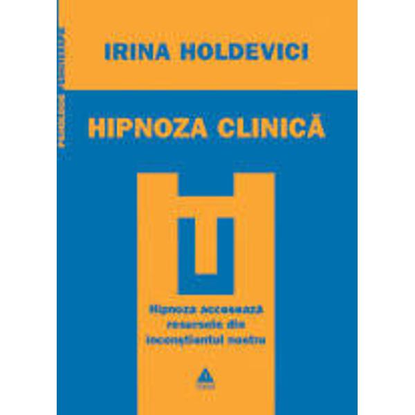 Hipnoza acceseaza&131; resursele din inconstientul nostruUtilizata&131; atat in clinica&131; pentru psihoterapie cat si in alte domenii de activitate in care se urma&131;reste optimizarea performantelor umane hipnoza se dovedeste a fi un instrument eficient al psihologului clinician in accesarea resurselor din inconstientul clientului Pe langa&131; prezentarea metodelor de inductie hipnotica&131; volumul de fata&131; cuprinde si informatii despre hipnoterapie hipnoza 