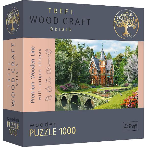 Esti un pasionat de puzzle-uri Puzzle-urile din lemn WOOD CRAFT de la Trefl au fost create doar pentru tine Folosind formatul unic de puzzle si figurile puzzle originale asamblati setul uzzle-urile din lemn cu forme neregulate sunt o alternativa ideala la puzzle-urile traditionale Setul este format din 1000 de elemente printre care au fost ascunse pana la 100 de piese de  puzzle in diferite forme Gasirea lor este o mare distractie suplimentara Fiecare piesa de puzzle are un model 