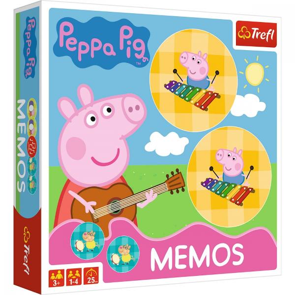 Memory este un joc popular de memorie si perceptie care a castigat inimile jucatorilor din intreaga lumeDe data aceasta Peppa Pig si prietenii ei te invita sa jociPe casetele de carton veti gasi personaje ale unor desene animate iubite pentru copii intitulate Purcelusul PeppaCombina aceleasi ilustratii in perechi si distreaza-te cu Peppa