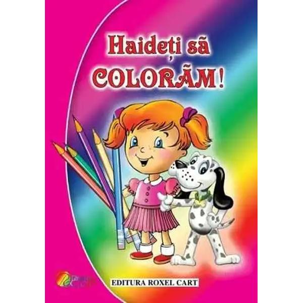 Carte de colorat pentru fete 