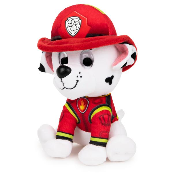 Catelusii curajosi de la Paw Patrol sub forma de animale de plus dragute de la marca GUND sunt gata sa salveze situatia Jucaria de plus Marshall de 15 cm poarta o uniforma tipica Paw Patrol El este un partener excelent pentru fiecare fan Paw Patrol Materialul de plus are o suprafata lavabila si este potrivit pentru copiii de la varsta de un an