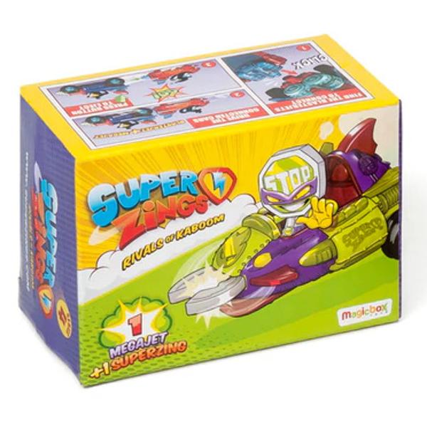 Seria 4 SuperZings contine peste 80 de figurine SuperZings de colectionat SuperZings sunt obiecte obisnuite care se transforma in super eroi si super raufacatori Eroii si raufacatorii au noi super vehicule gata de lupta Blaster Punch arunca cu pumnii sai puternici si loveste cu precizie orice rival Tornado Spike isi gaseste drumul in orice situatie trecand prin peretii facuti chiar si din cel mai puternic material Rolling Chop zdrobeste totul din cale cu roata sa puternica iar Battle Claw 